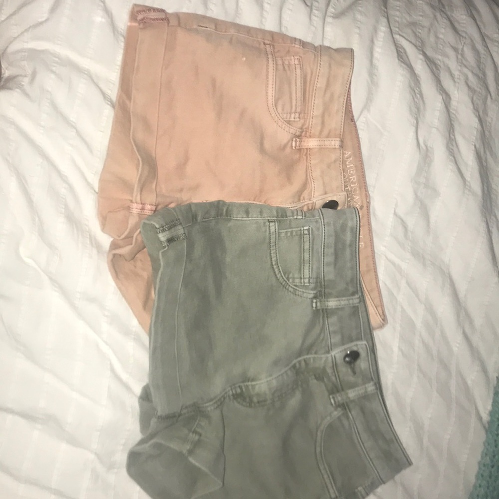 American eagle high waisted shorts.